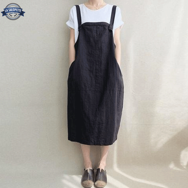 Jurk Tuinbroek Schort Black Moon